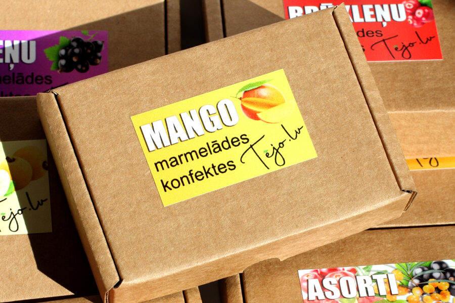 Marmelādes konfekšu mazā kastīte